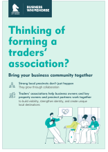 Trader Association Flyer- front page